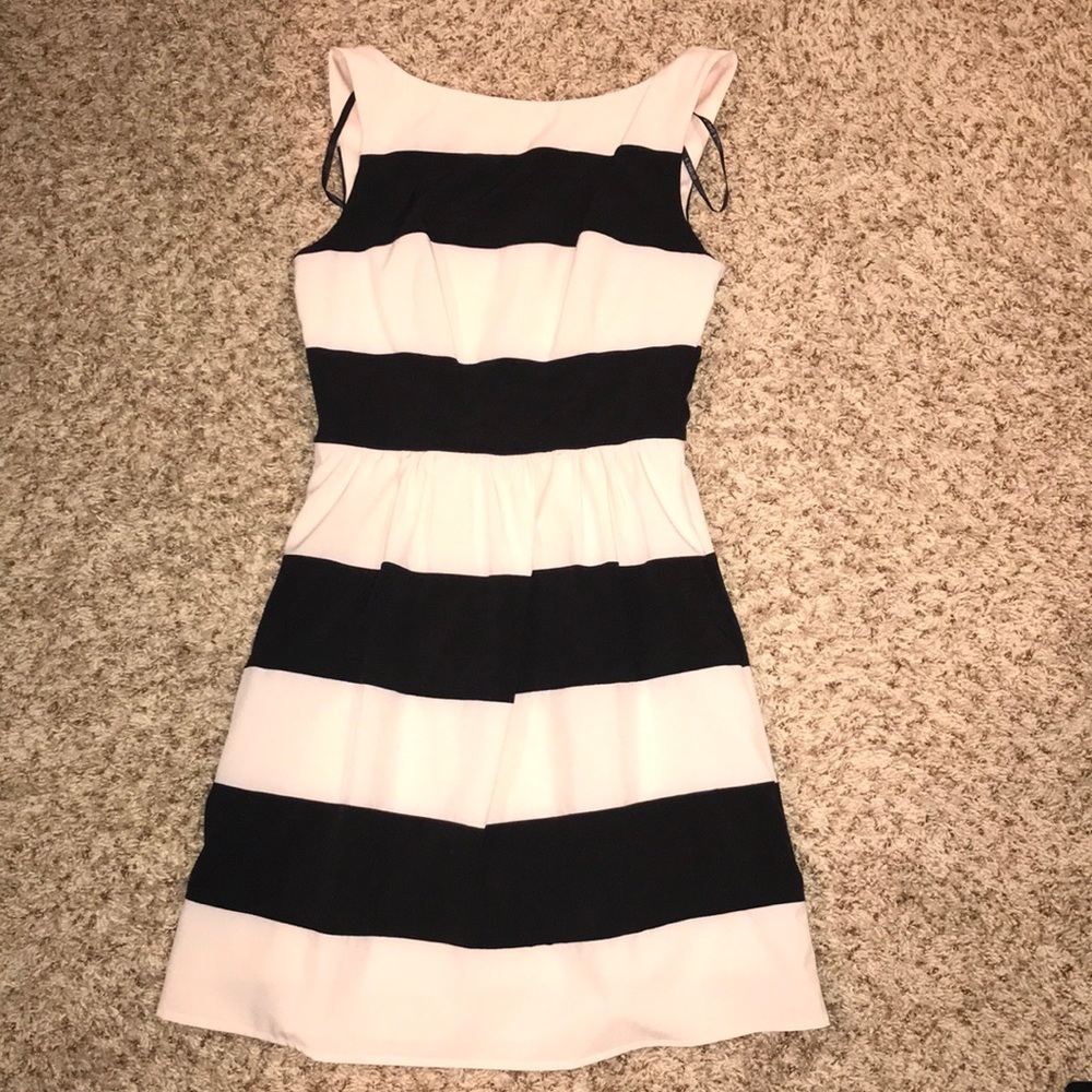 Black and pink dress